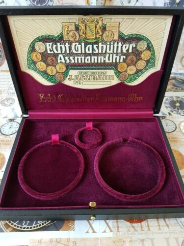Julius Assmann Taschenuhren Etui Replikat 54 mm mit Garantiekarte