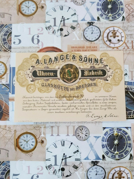A.Lange&Söhne ALS Garantiekarte Replikat